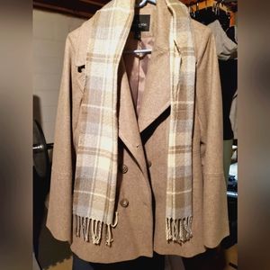 Women's London Fog Wool Blend Peacoat